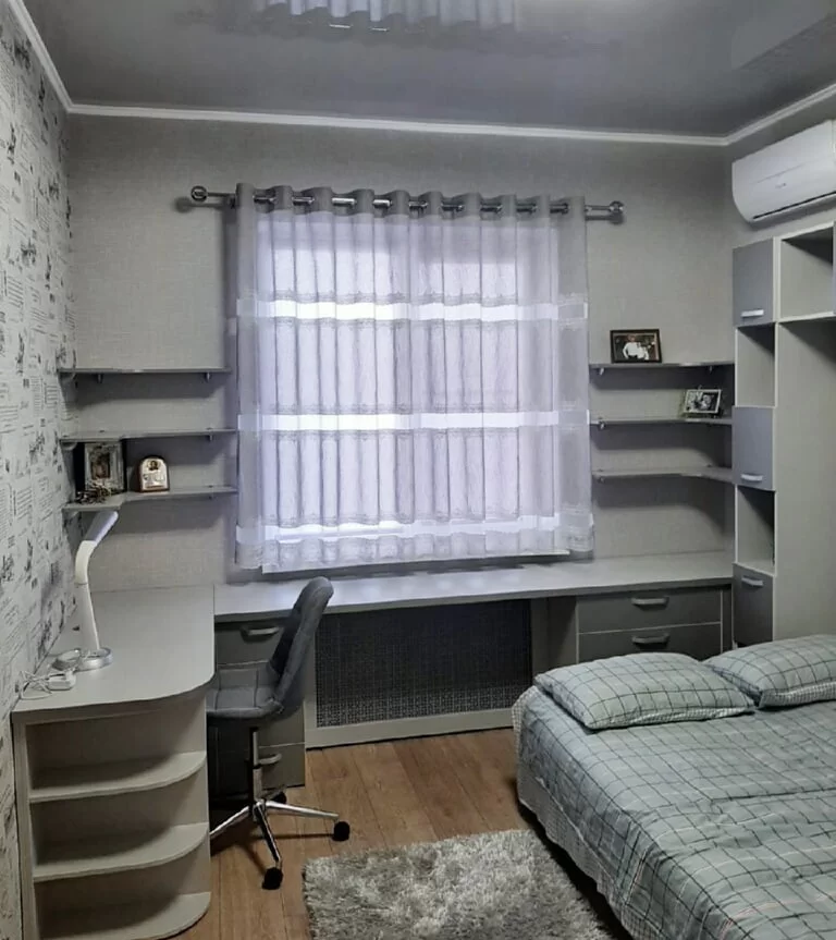 Штора на люверсах в детскую для мальчика